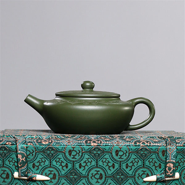 Emerald Dewdrop Yixing Green Clay Teapots
