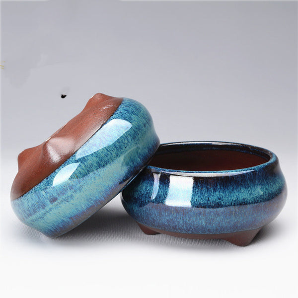 Yixing Handmade Succulents In Purple Sand Flowerpot