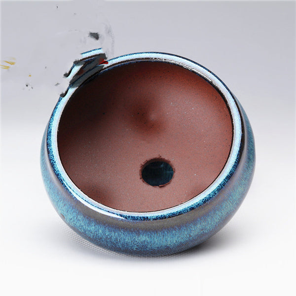 Yixing Handmade Succulents In Purple Sand Flowerpot