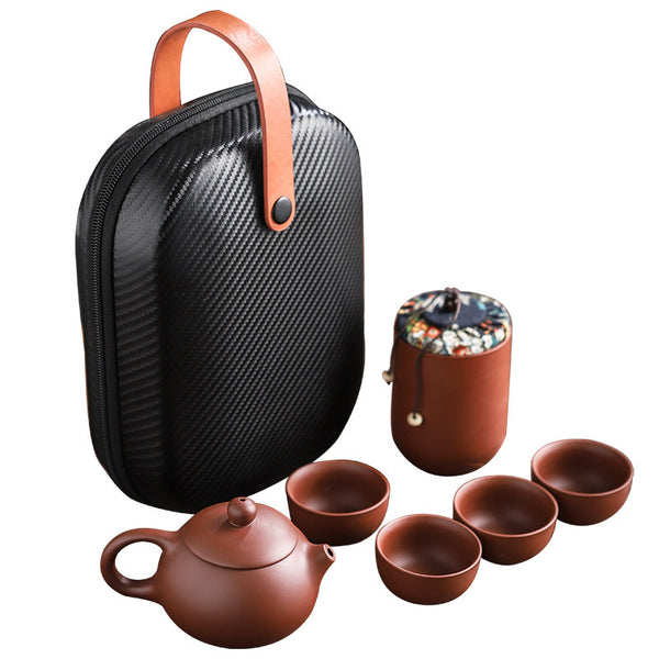 Zisha tea pot set