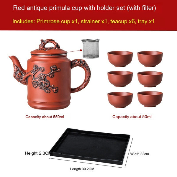 Purple Sand Teapot Stainless Steel Filter Teapot Large Capacity Scented Tea
