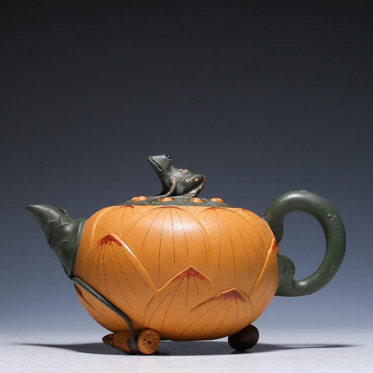 W*r様 ホットトイズ　ヨンド Yixing Clay Large Teapot - Froggy Lotus Zisha Teapot – Yixingteaart