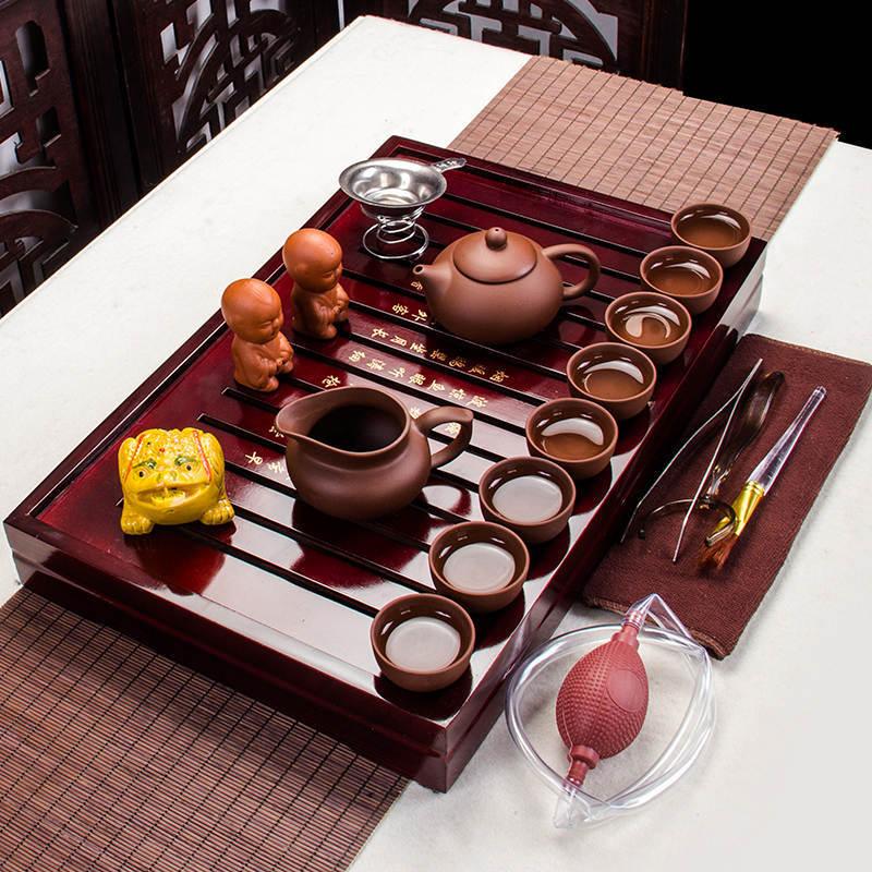 Comprehensive 20-in-1 Purple Clay Tea Set - Elevate Your Tea