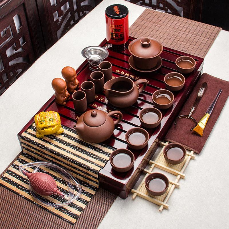 Manly Tea Set Comprehensive 20-in-1 Purple Clay Tea Set - Elevate Your Tea Experience ...