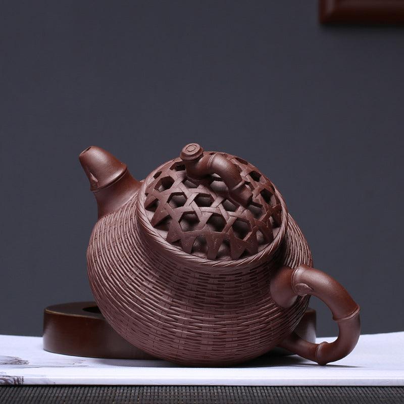 Yixing Tea Art Bamboo Weave Kettle